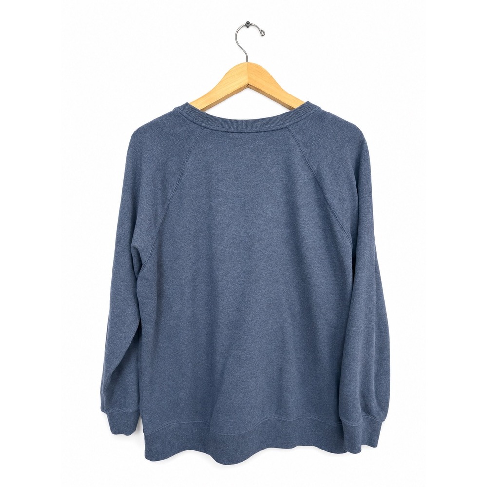 Wildfox Good Vibes Sweatshirt Women's M Oversized Blue Rainbow Graphic Pullover - Picture 3 of 8